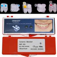 5 set dental orthodontic ceramic white clear brackets braces mini mbt 0 022 slots 345 hooks 100 pcs