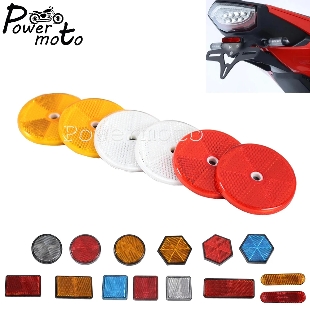 

Светоотражающая наклейка для Harley Touring Sportster Cafe Racer Honda Suzuki Red/Yellow/White