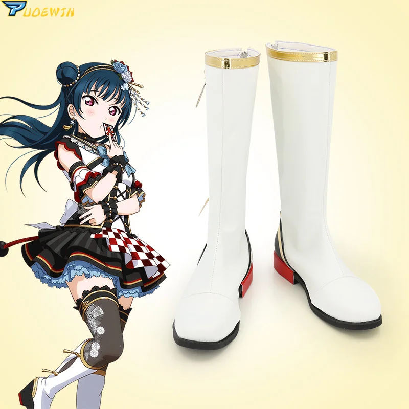 

Милый! Солнечный свет! Обувь для костюмированной вечеринки Tsushima Yoshiko Yohane; Ботинки для Хэллоуина; Карнавальный костюм; Аксессуары