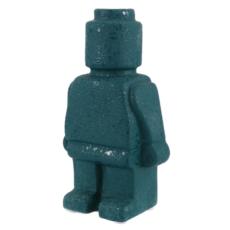 

Artificial Flower,Vase,Home Room Decor,Table Decoration,Ceramic Whiteware Ornaments,Robot Sculpt Figurines,Europe Modern Style