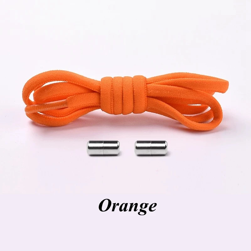 1 Pair Elastic Shoe laces Round No Tie Shoelaces Kids and Adult Sneakers Shoelace Running Leisure Quick Lazy Laces 19 Colors