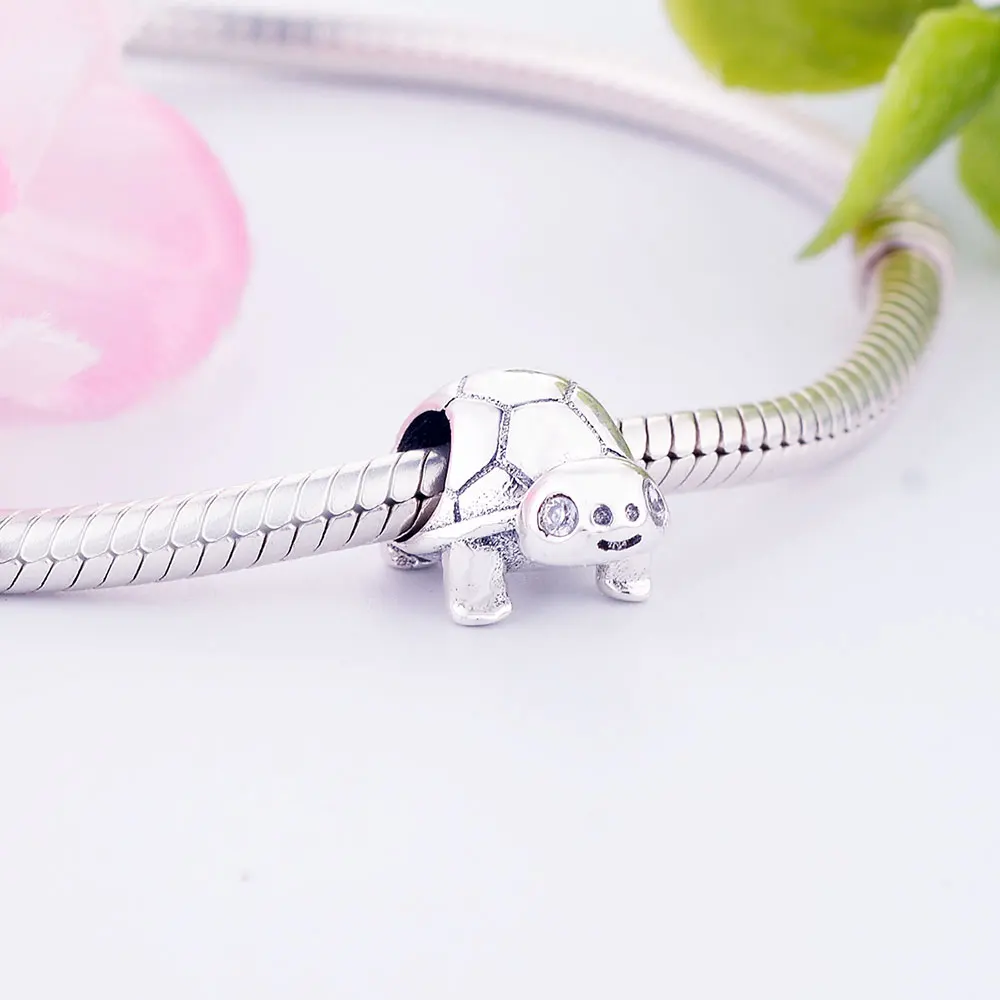 Wholesale Price New Fashion 925 Sterling Silver Tortoise Beads For Women Fit Charm Bracelet DIY Jewelry Tortuga | Украшения и
