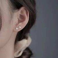 cute minimal butterfly stud earrings for women lovely tiny earring piercing stud accessories simple goldenwhite earring jewelry
