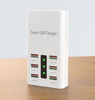 multiple usb charger fast charging 6 port 30w universal led charger power adapter for iphone samsung xiaomi mobile phone charger