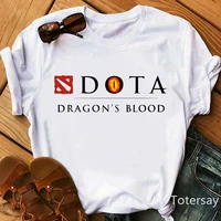 2021 hot game dragons blood cartoon print women t shirts graphic harajuku female clothes harajuku casual summer tops