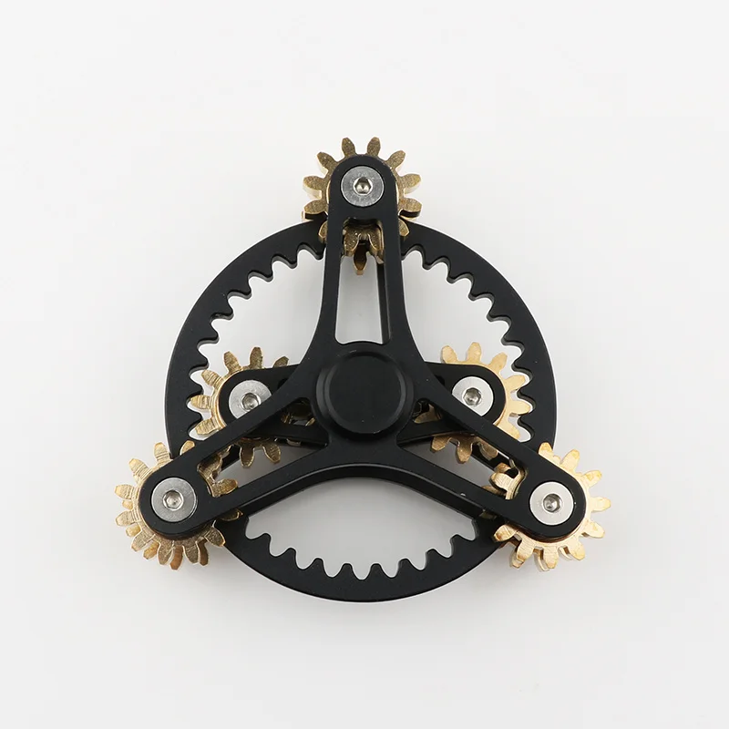 Tri-Spinner Hot Wheels зубчатое соединение высокого качества металлический Спиннер ручной Спиннер для пальцев антистресс игрушки для взрослых - Цвет: hei3