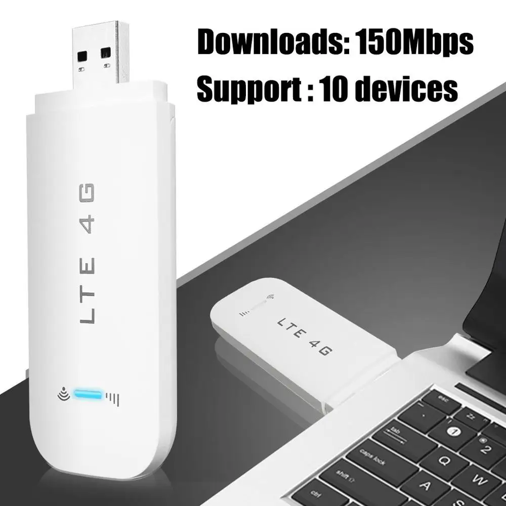 1000pcs Portable WIFI 3G 4G Router LTE Wireless Router Mobile Wi-Fi Hotspot SIM Card USB Modem Network Adapter With Dongle