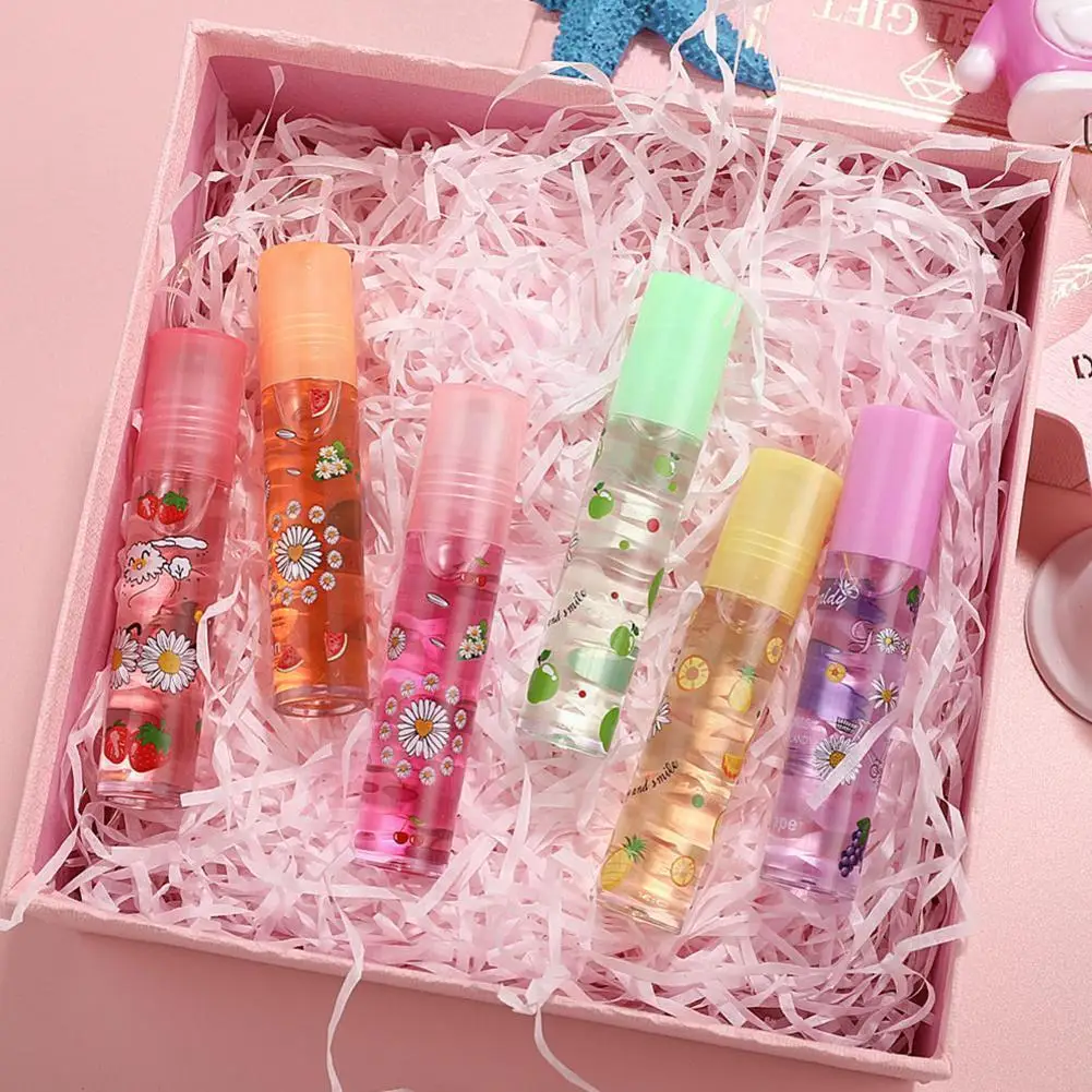 

Transparent Colorless Lip Gloss Little Flower Little Color Daisy Random Roll-on Hydrating Balm Lip Fruit Moisturizing H1q5