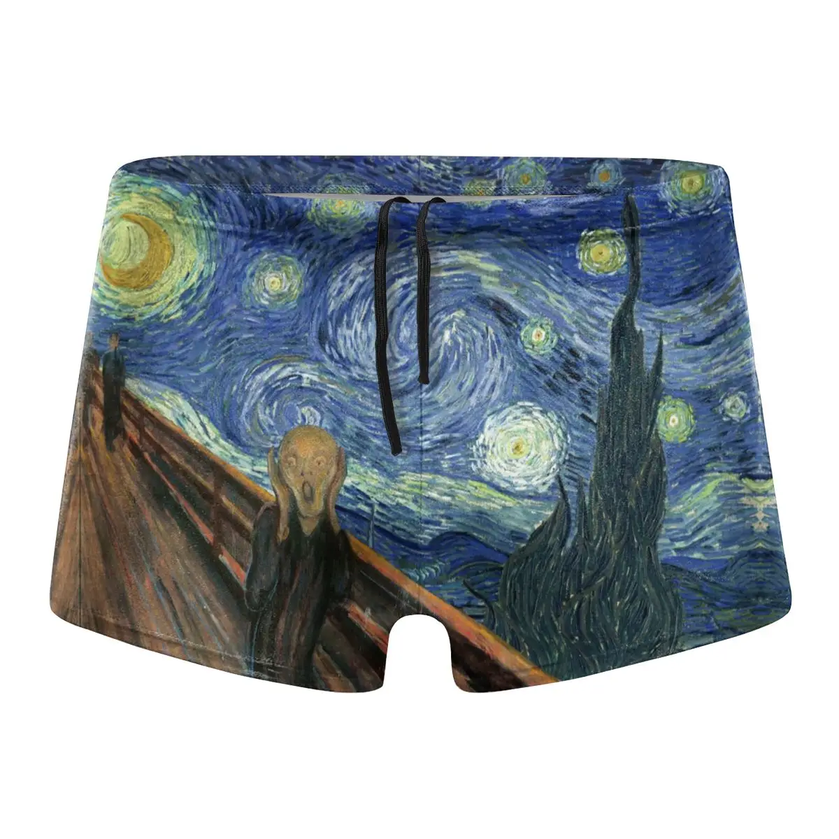 

Van Gogh Man's Brand Swimming Briefs Low Waist Swimwear drop With Push-up Pad Sexy Shorts Trunks Boxers Summer Men's Swim