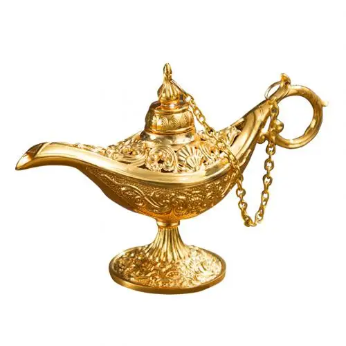 Golden Винтажный стиль, цинковый сплав, украшение для офиса, дома, рабочего стола, коллекция подарков, плита для дома, креативный Ароматерапевтический чайник - Цвет: Golden