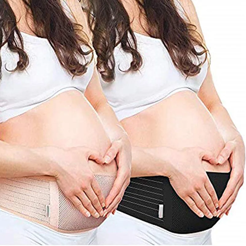 Cintur&oacute;n de soporte Prenatal para mujer embarazada, vendaje Protector el&aacute;stico, ajustable, protecci&oacute;n de cintura-1