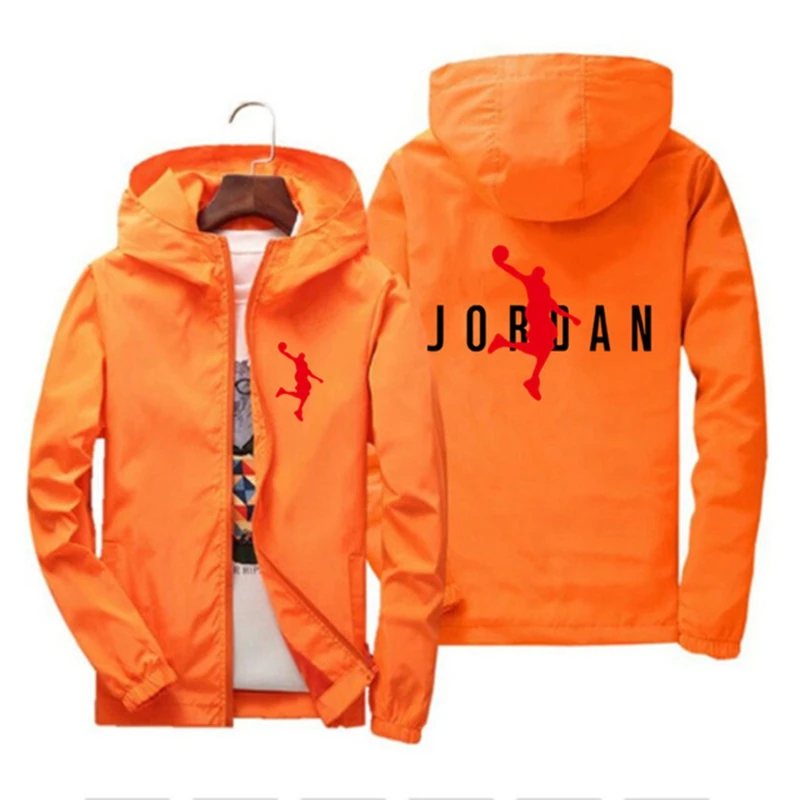 

JORDAN-hot sale men's windbreaker jacket outdoor hooded jacket autumn oversized zipper brand clothi 2021 new