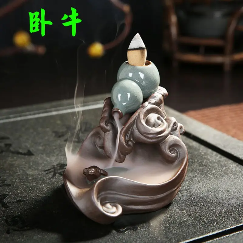 10 шт. конусы и горелка для благовоний|backflow incense burner|incense burnerhome decor |