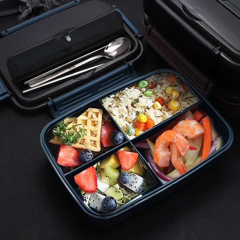 

Portable lunch box for kids japanese style bento box with tableware food thermal storage containers japanese snacks food box