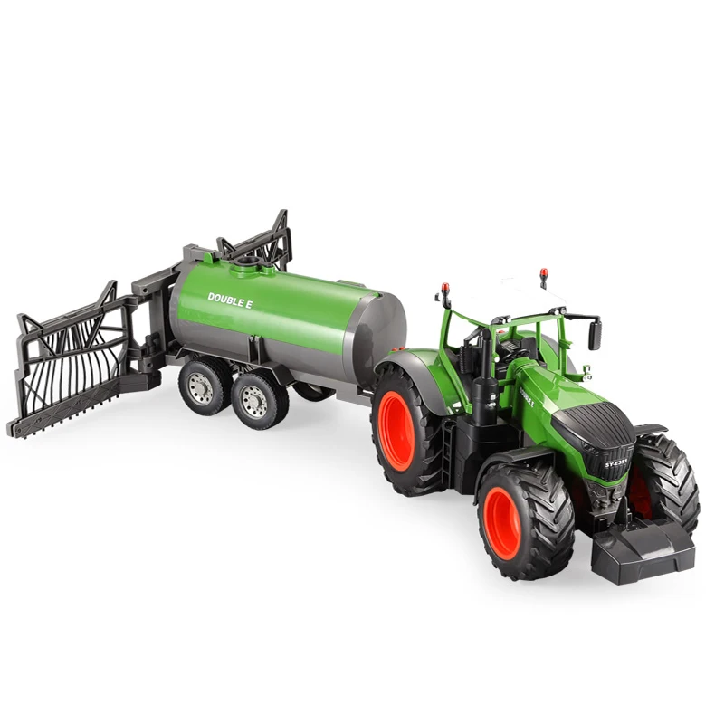 RC Truck Farm Tractor 2.4G Remote Control Water Truck/Rake 1:16 High Simulation Large Construction Vehicle Children Toys Hobby