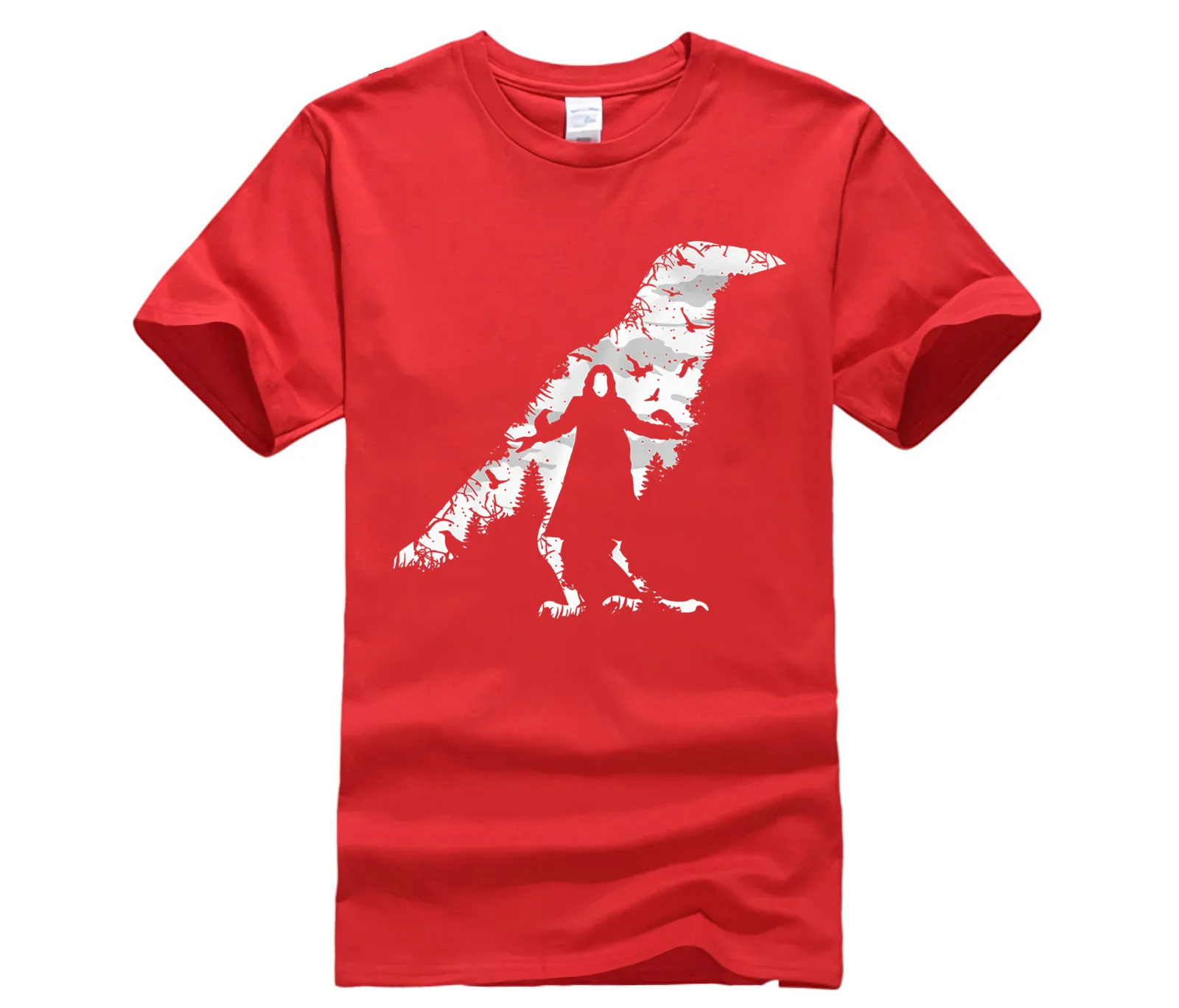 Мужская футболка с бесплатной доставкой! Новое поступление Для мужчин s ворона