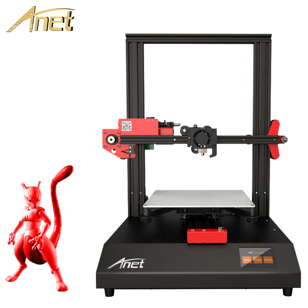 Anet ET4 3d принтер автоматический уровень простая сборка обновление Prusa i3 DIY Набор 2 8