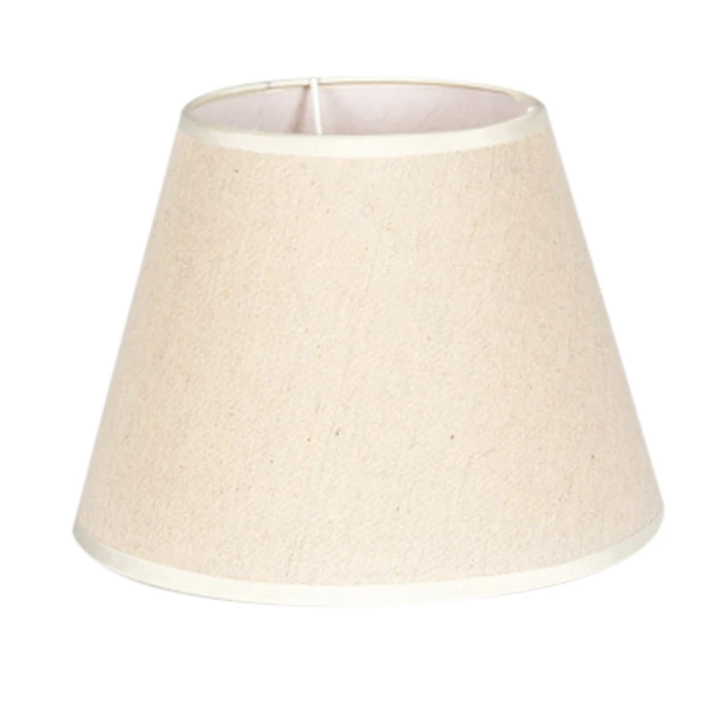

Burlap Small Lamp Shade Fabric-Covered Hardback Empire Chandelier Lamp Shade