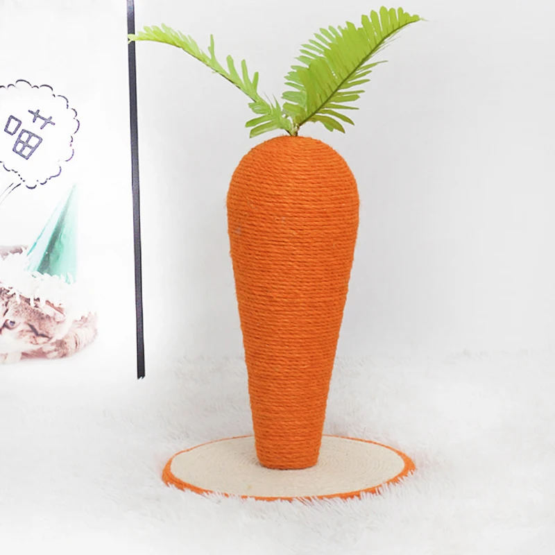 

Cat Toy Cat Climbing Frame Sisal Climbing Frame Cat Toy Radish Two-color Sisal Simulation Pet Supplies Cat Supplies