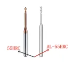 Концевая фреза с ЧПУ R0.1MM R0.2MM 0,2 MM 0,3 MM-3MM 2F, удлиненное удлинение с глубоким отверстием, избегание резки для металла, вольфрамовой стали
