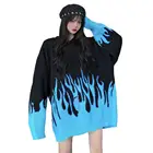 Лидер продаж, женский свободный вязаный свитер размера плюс с круглым вырезом, модный крутой пуловер в Корейском стиле, верхняя одежда, 2021