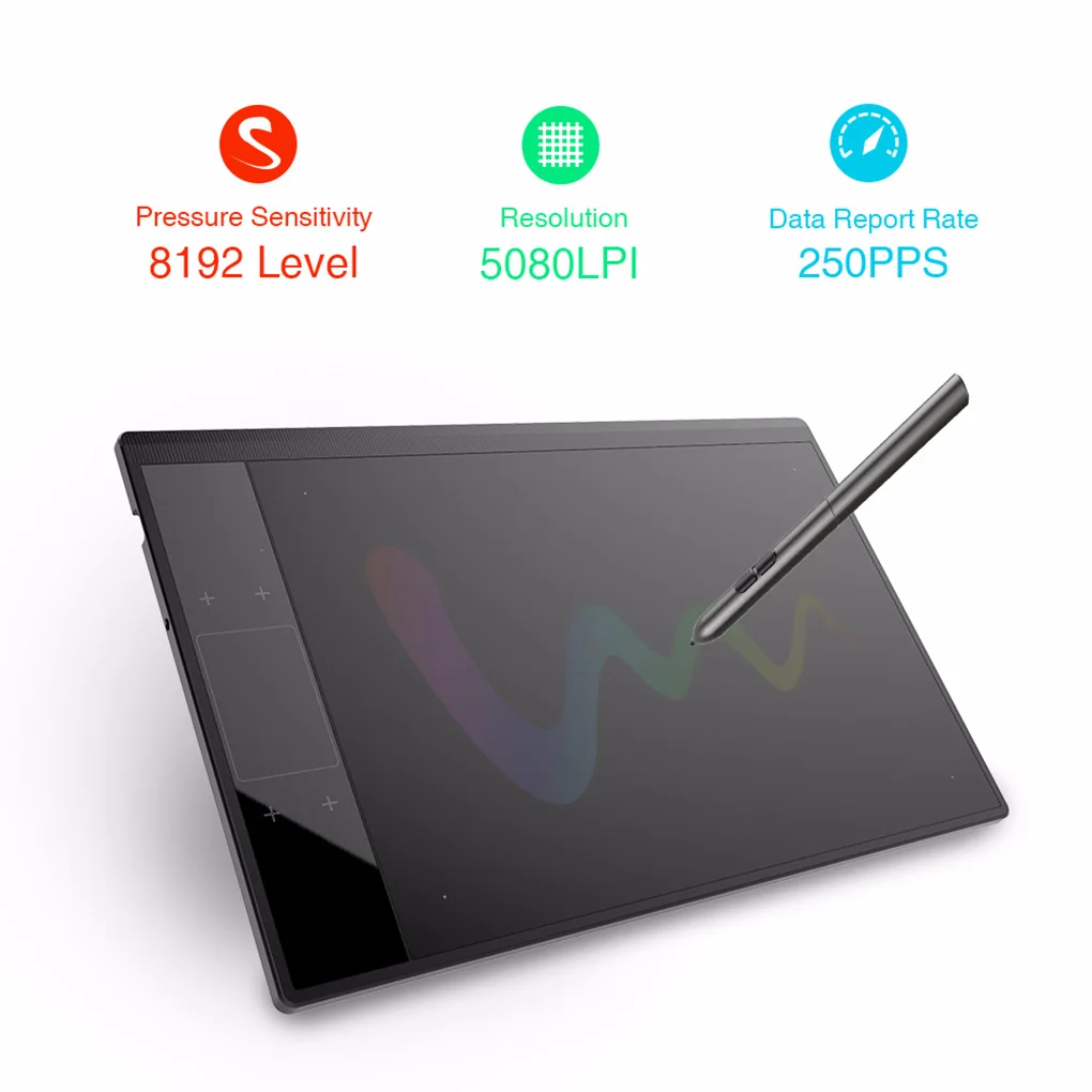 

VEIKK A30 Graphic Drawing Tablet Illustrator 10x6 inches Active Area Artists Digital Drawing Pad Digital Graphic Illustrator