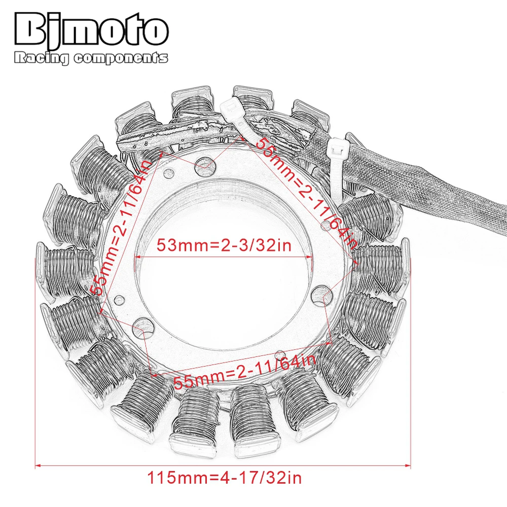 

BJMOTO Motorcycle Ignition Stator Coil For Suzuki VZ 1500 Intruder M 1500 VL 1500 Boulevard C90 C90T BOSS B.O.S.S 3210140H00
