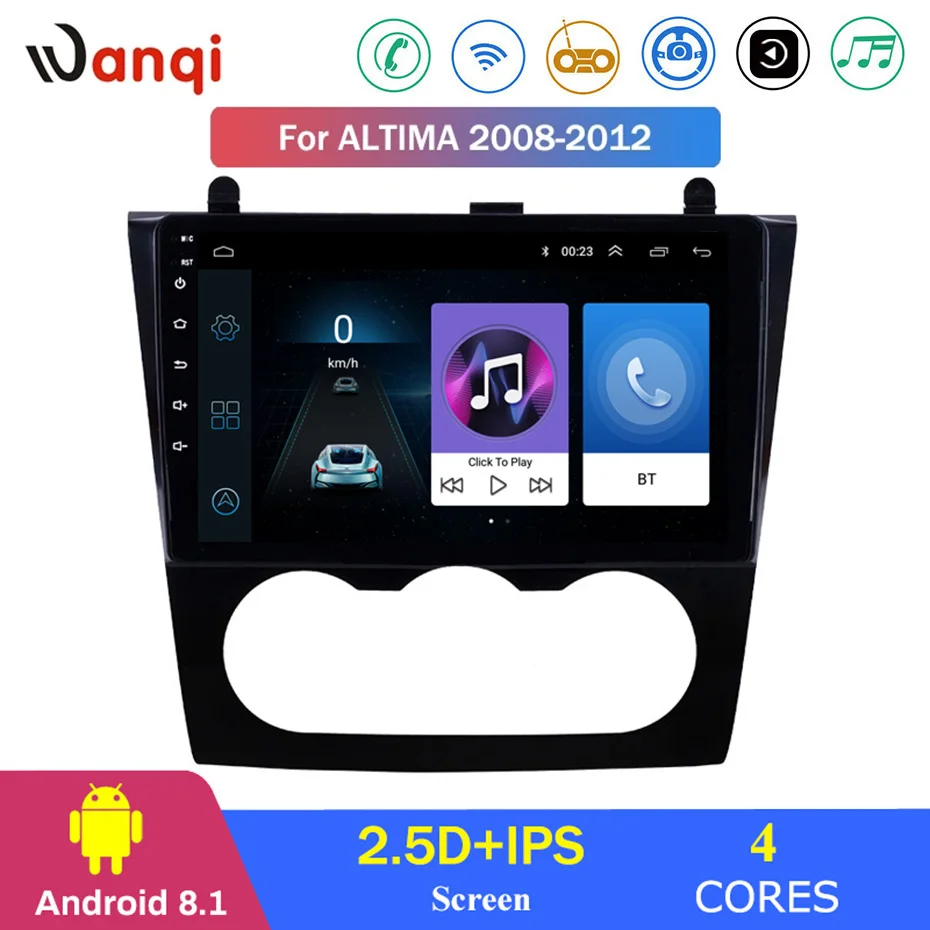 Для Nissan ALTIMA 2008 2012 автомобильный Радио Мультимедиа Видео плеер навигация gps Android 8 1