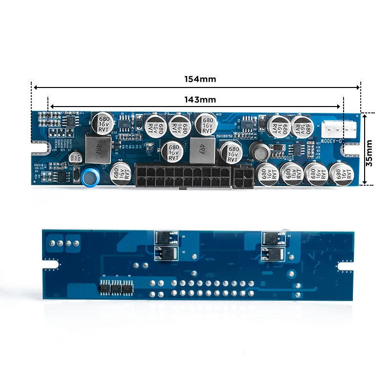 12 В постоянного тока вход 300 Вт Выход Mini ITX Pico PSU DC ATX PC Switch Realan источник питания для