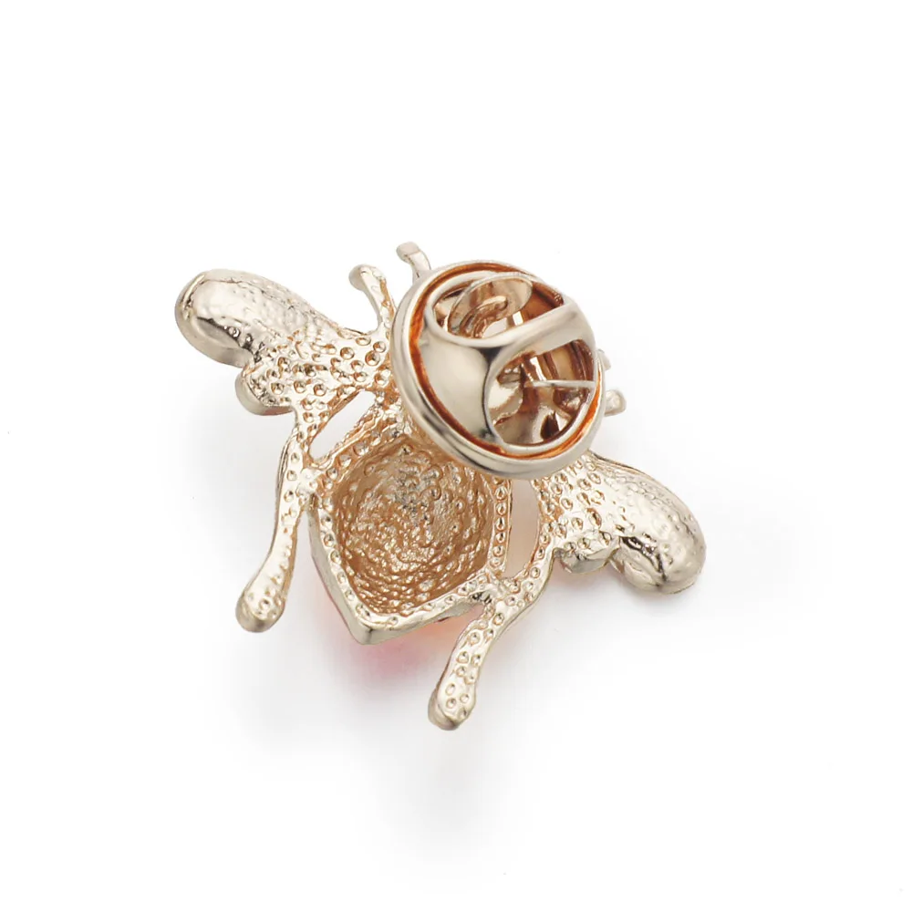 Dalaful Милые Броши в виде пчелы булавка хиджаба кристалл воротник с животными