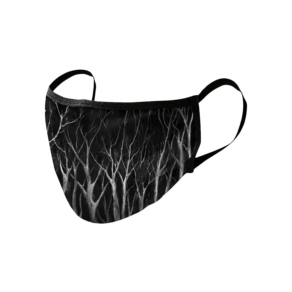 Маска для лица с принтом на Хэллоуин взрослых ветрозащитная защитная маска бега