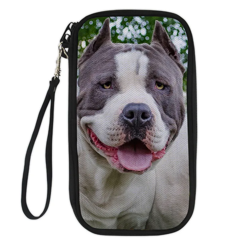 Американский стаффордширский терьер Женский кошелек с собачкой Длинный