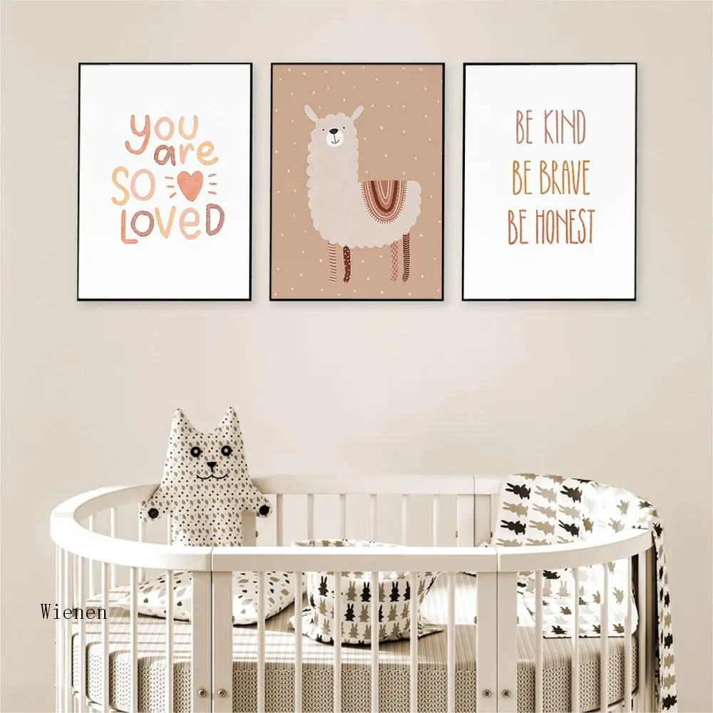 

Nordic Style Cartoon Canvas Painting Rainbow Nursery Boho Sunshine Poster Wall Art Print Wall Pictures for Room Home Decor