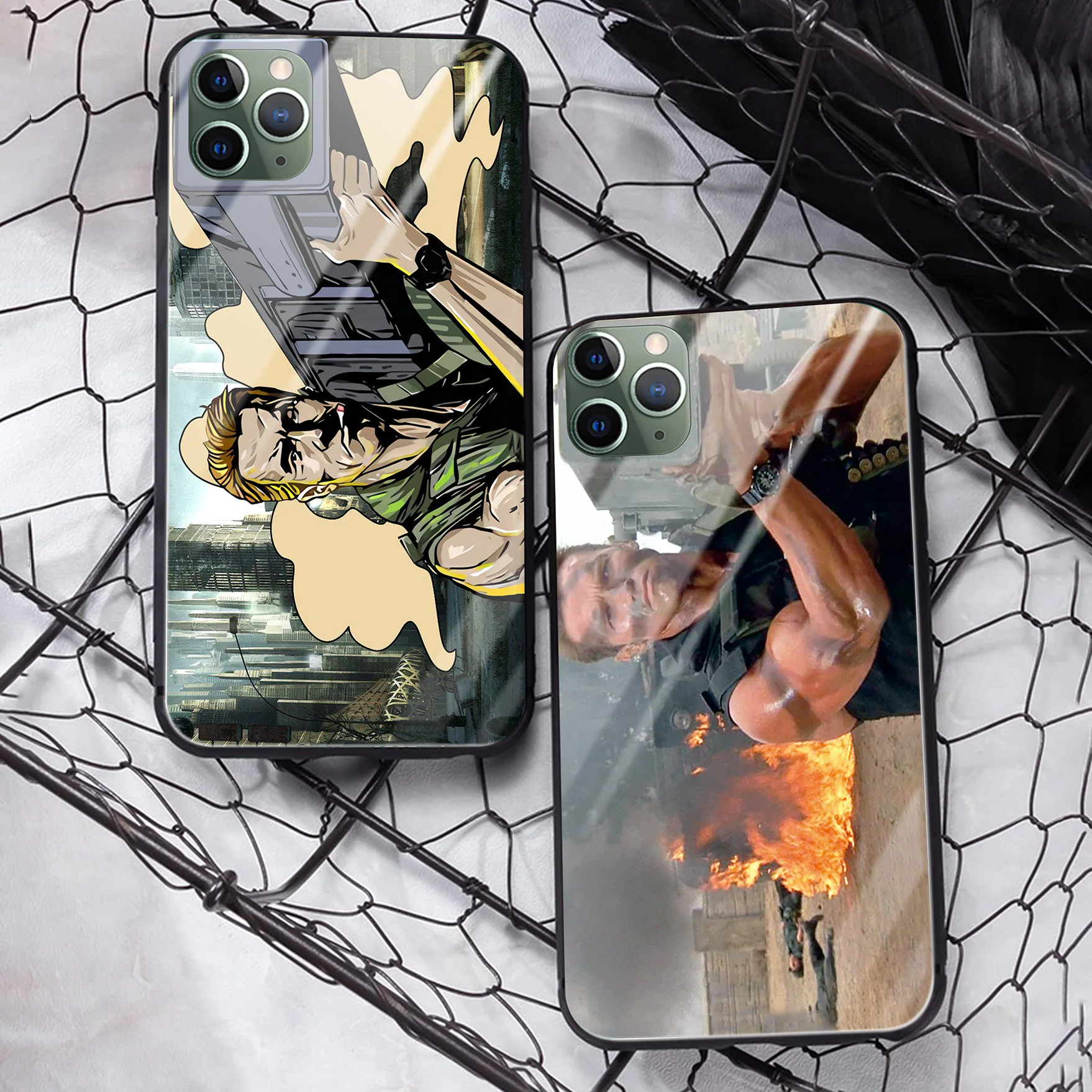 Для apple iPhone 11 Pro Max Commando 1985 пленка Arnold Schwarzenegger meme закаленное стекло Мягкий