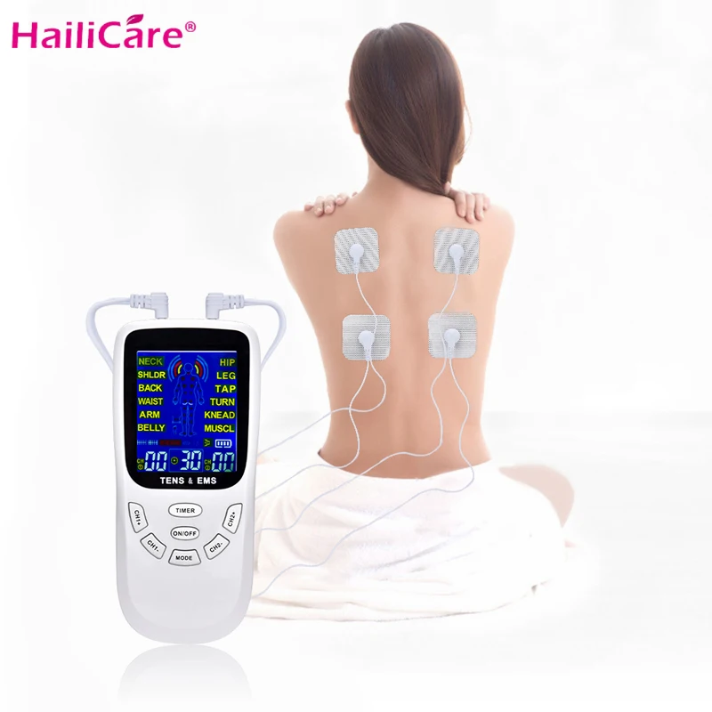 12 режимов десятки массажер для тела электрико ems терапия пульс стимулятор мышца