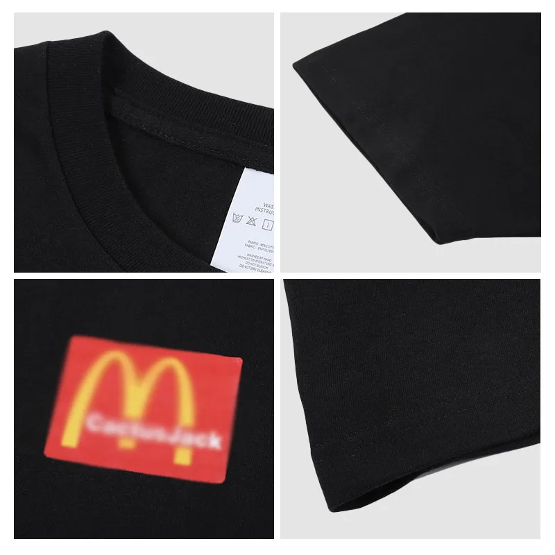 

Casual Cotton T-Shirt Men's Fahion M logo Great Design Black &White Base color Home Tees Breathable T-shirt