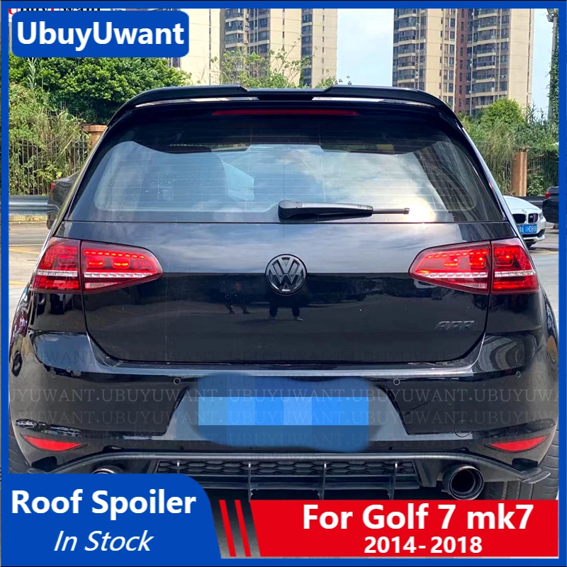 

Автомобильный спойлер на крышу для GOLF7 MK7 2014-2018, неокрашенное заднее крыло багажника из АБС-пластика для Volkswagen MK7 Golf 7, заднее крыло