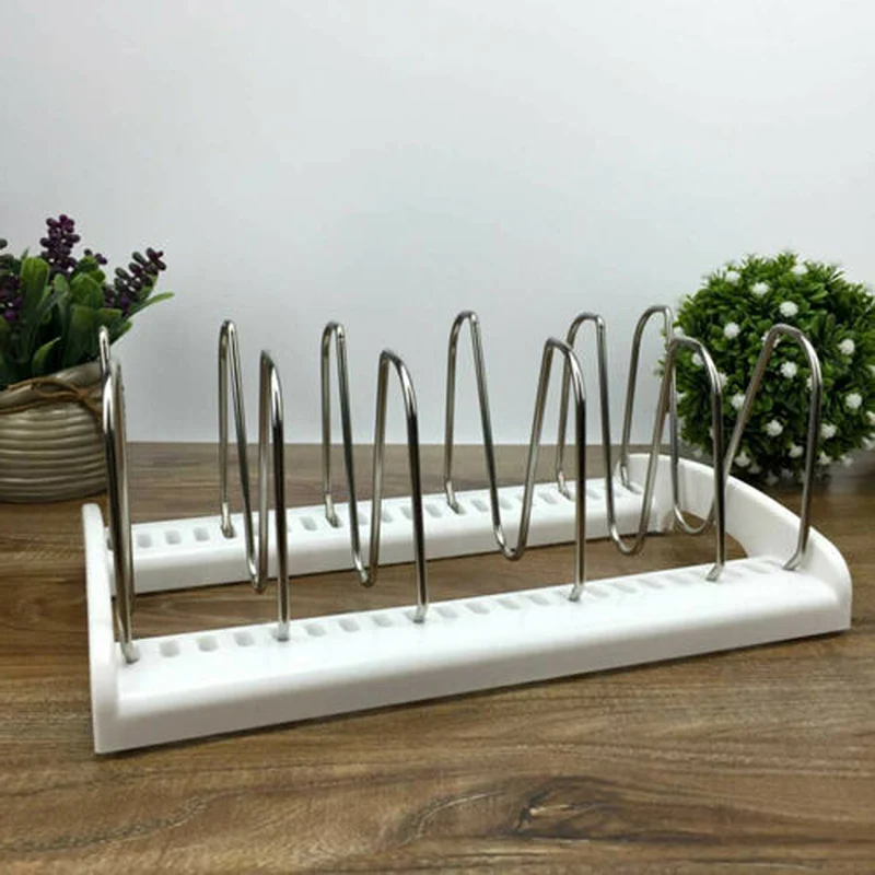 

Kitchen Organizer Adjustable Stainless Steel Spoon Holder Pot Lid Shelf Cooking Dish Rack Pan Cover Stand Kitchen Accessories