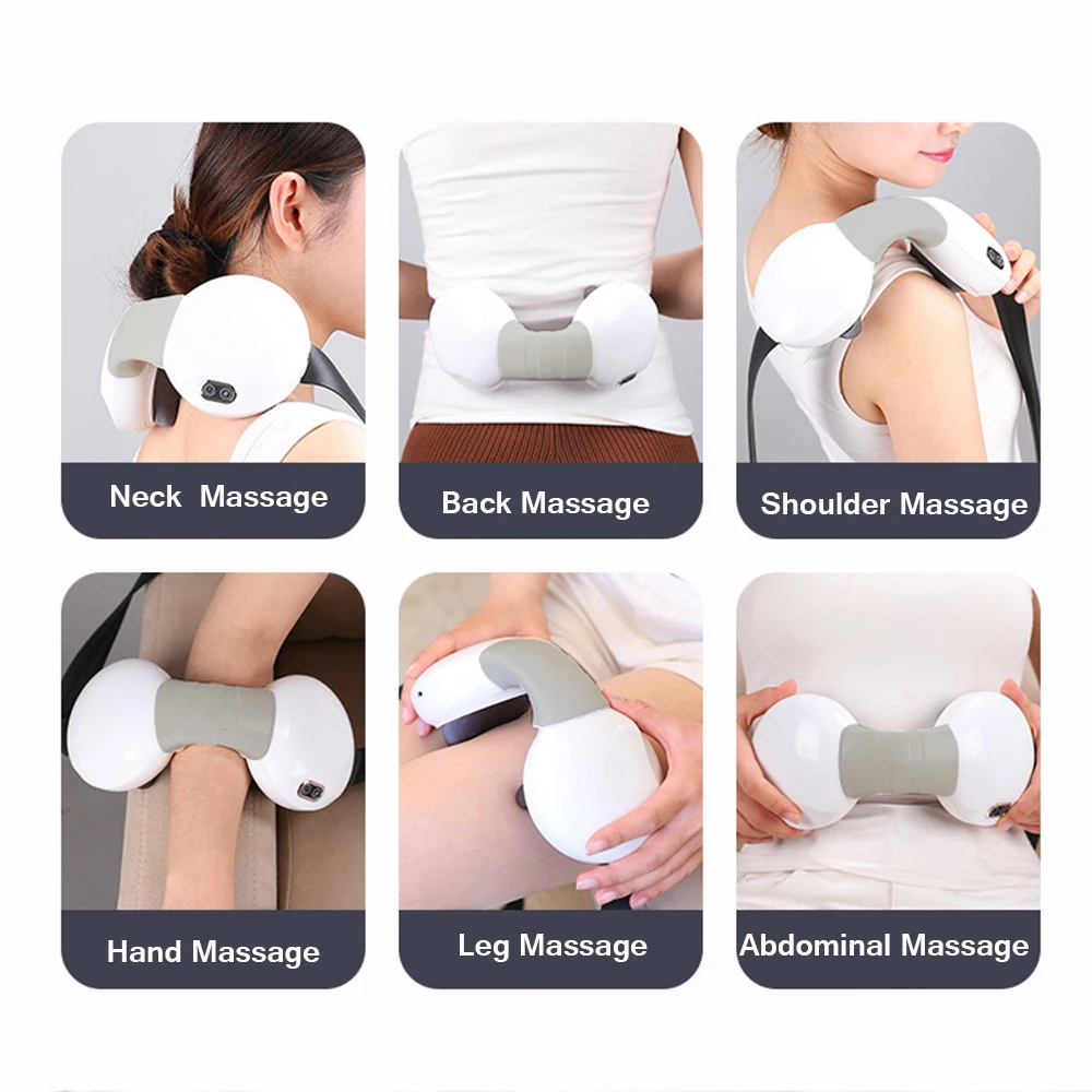 

Portable neck massager health care Cervical therapy instrument infrared wireless kneading neck massager Wireless Remote Control