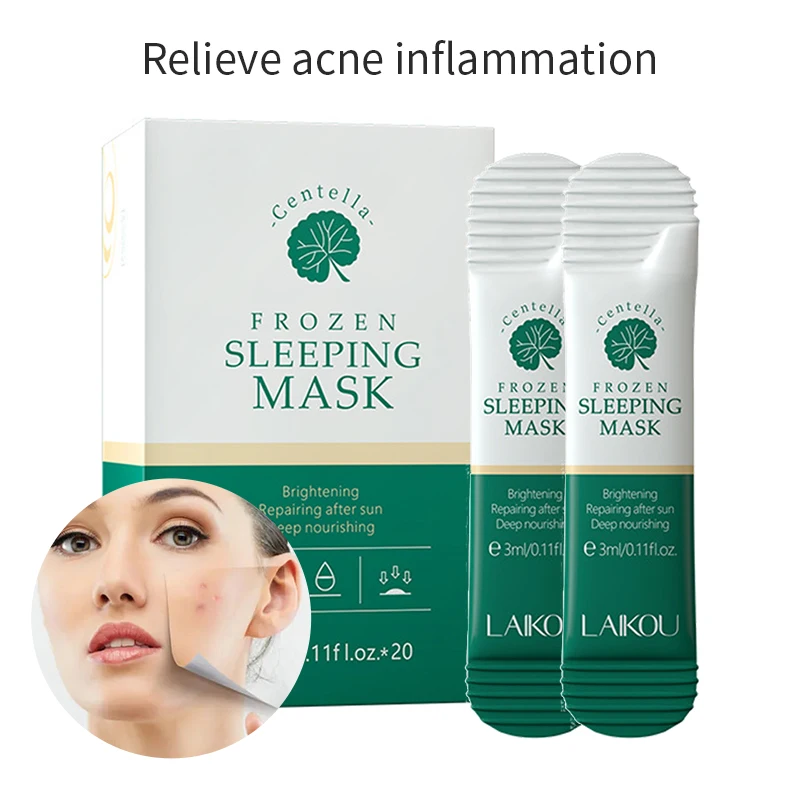 20pcs Moisturizing Hydrating Skin Care Facial mask Acne Treatment Whitening Repair sunburned Skin Night Sleepping No-Clean Mask