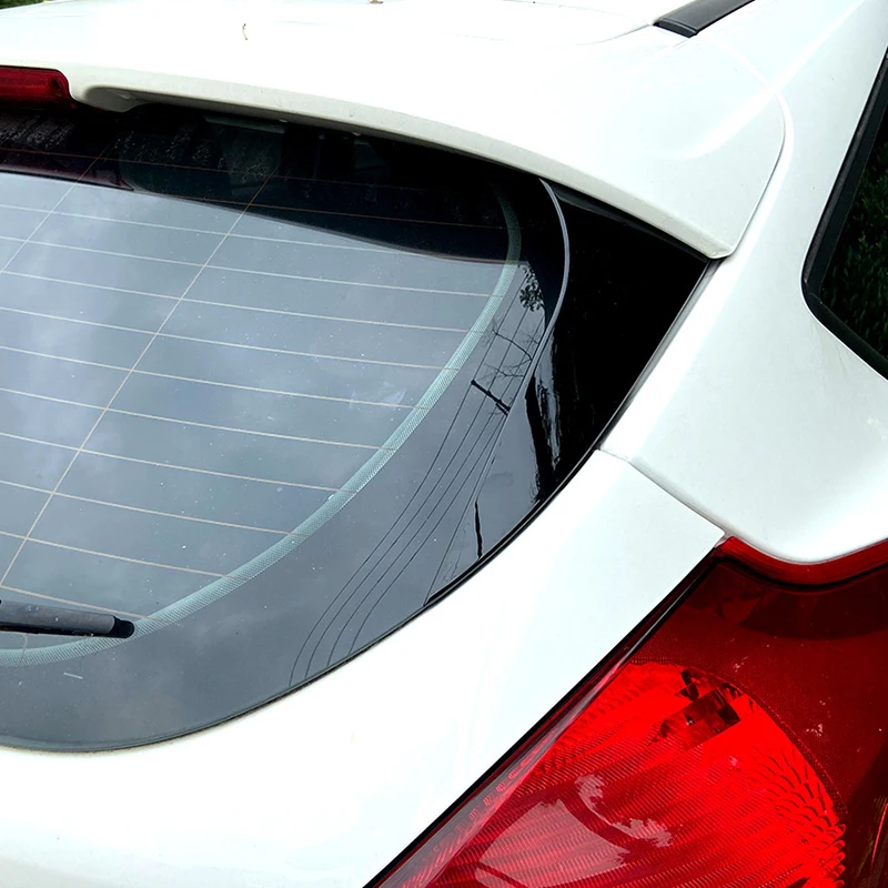

Rear Behind Window Spoiler Side Strip Cover Trim for Ford Focus Hatchback 2015-2018 Exterior Refit Kit