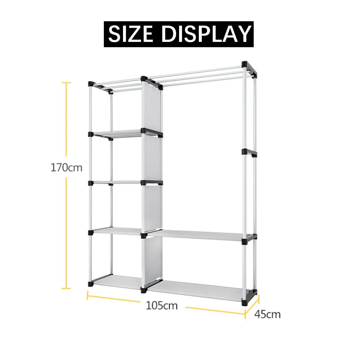 

Assembly Non-Woven Fabric Wardrobe Cabinet Dustproof Wardrobes Modern Bedroom Furniture Home Clothes Closet Storage Organizer