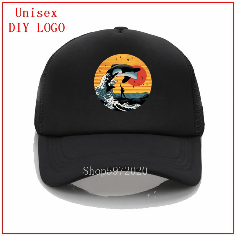 Козырёк от солнца в виде прекрасного Кита убийцы Кепка тракер для мужчин