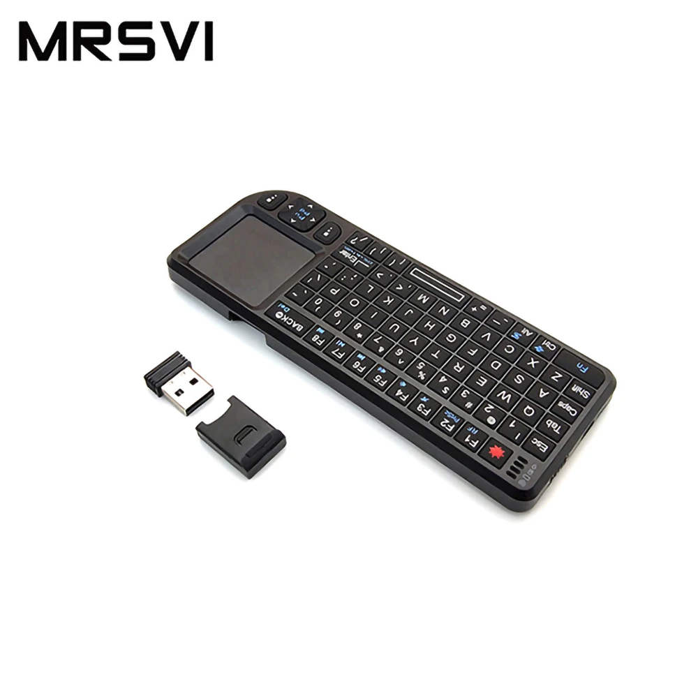 English layout A8 Multifunctional Fly Mouse 2.4 GHz Mini Wireless Keyboard USB Receiver ABS White Backlight With Touchpad | Электроника