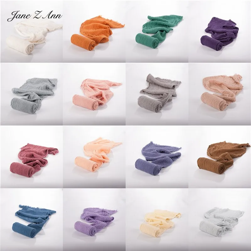 Jane Z Ann Baby Photo Wraps Studio shooting quality Cotton Bubble Yarn Elastic Wrapping Cloth basket filler 40X180cm | Детская одежда и