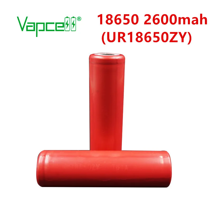 Vapcell 100% оригинальный аккумулятор 18650 2600 мАч 3 7 В UR18650ZY перезаряжаемый