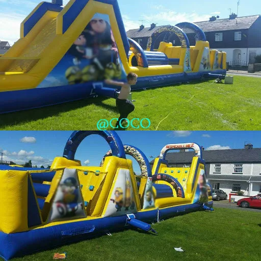 Бесплатная доставка в морской порт 18 м длинные гигантские надувные препятствия