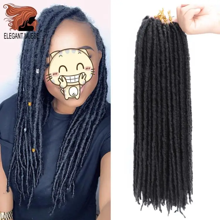 20 дюймов мягкие крючком косички Jumbo Dread прическа Омбре цвет синтетический искусственный Locs плетение волос наращивания