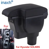 for hyundai solaris armrest for hyundai solaris 2 accent verna car armrest storage box car accessories interior parts 2017 2021
