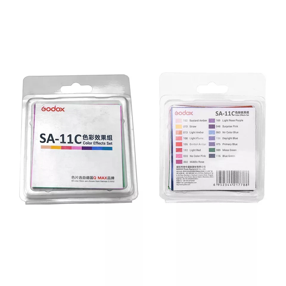 

Godox SA-11C Color Effects Set Color Filters studio photography accessories for Godox S30 Focusing LED Video Light